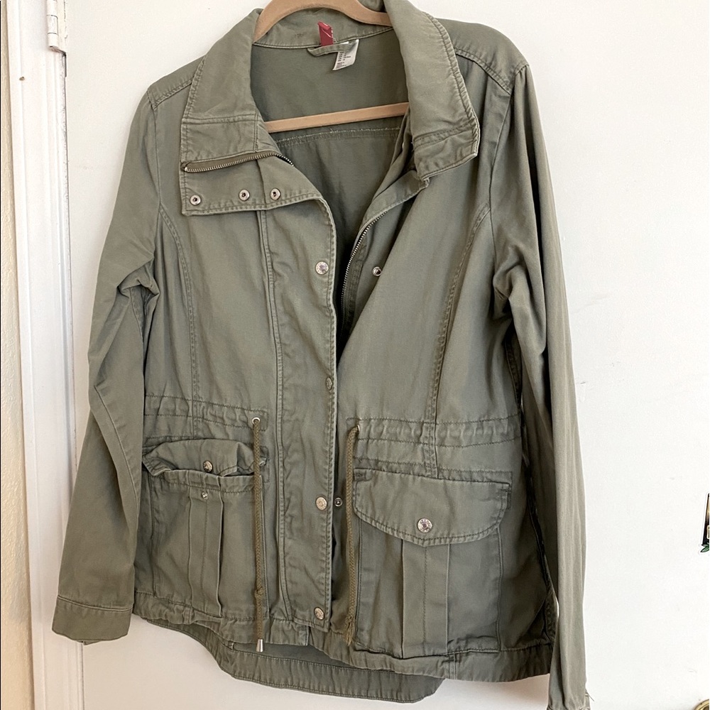 H&M Divided Olive Green Military Jacket